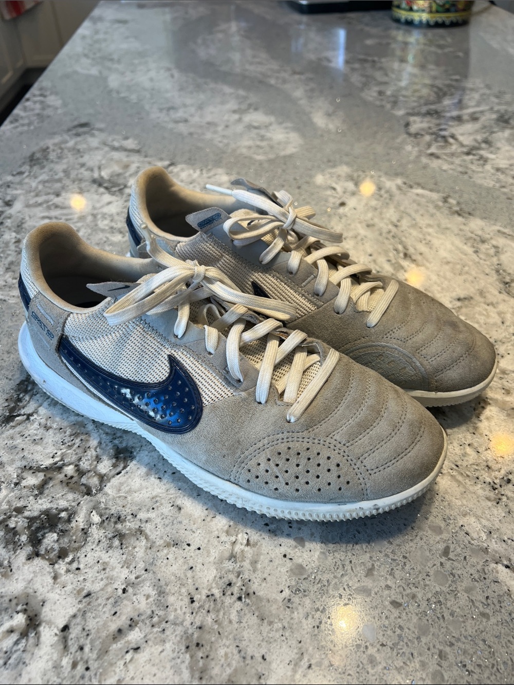 Nike Streetgato Smoke Grey Midnight Navy Soccer Shoes EU40 US Men’s 7 /Women’s 9